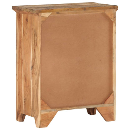Credenza 60x33x75 cm in Legno Massello di Acacia e di Recupero