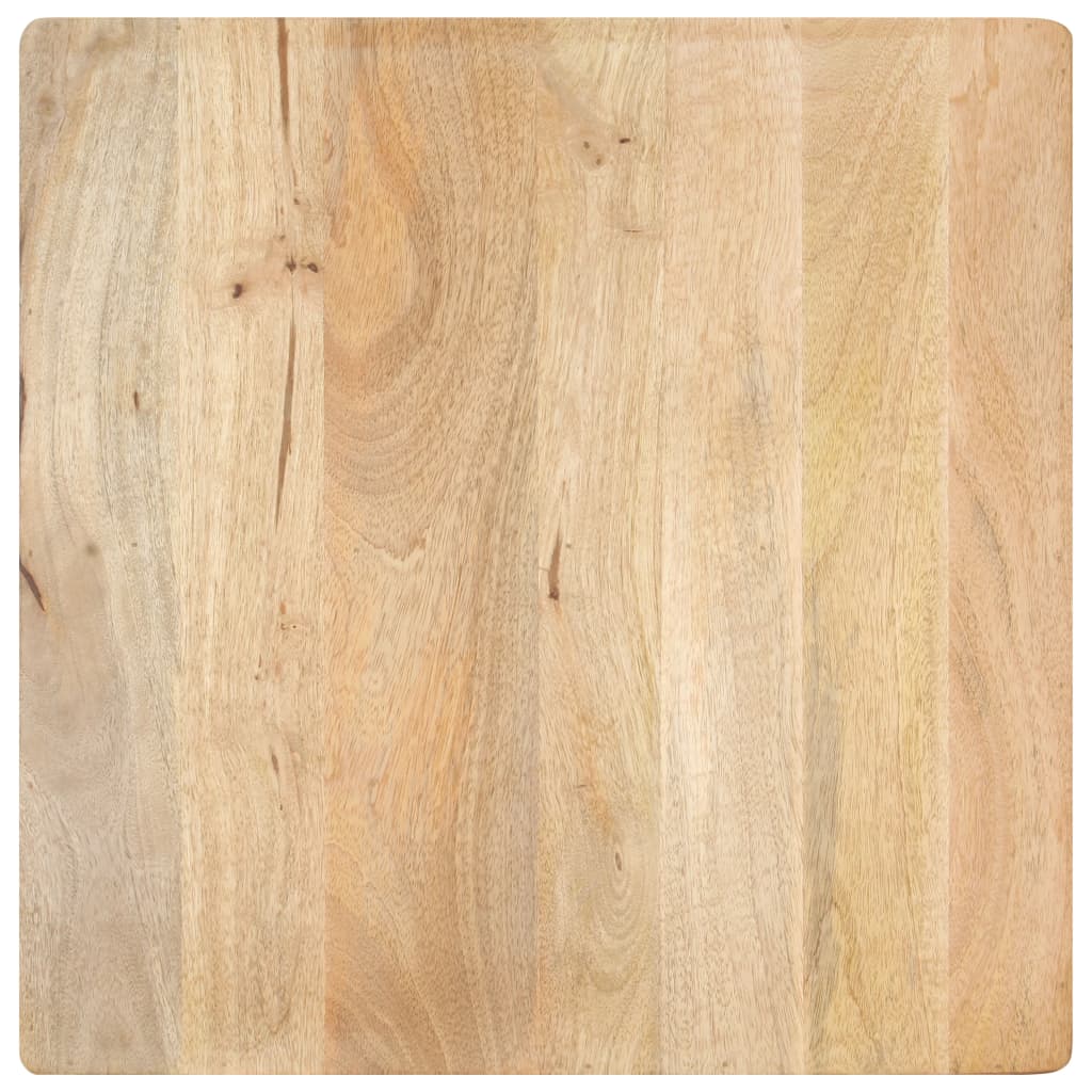 Tavolino Salotto a Forma di V 66x66x30 cm Legno Massello Mango