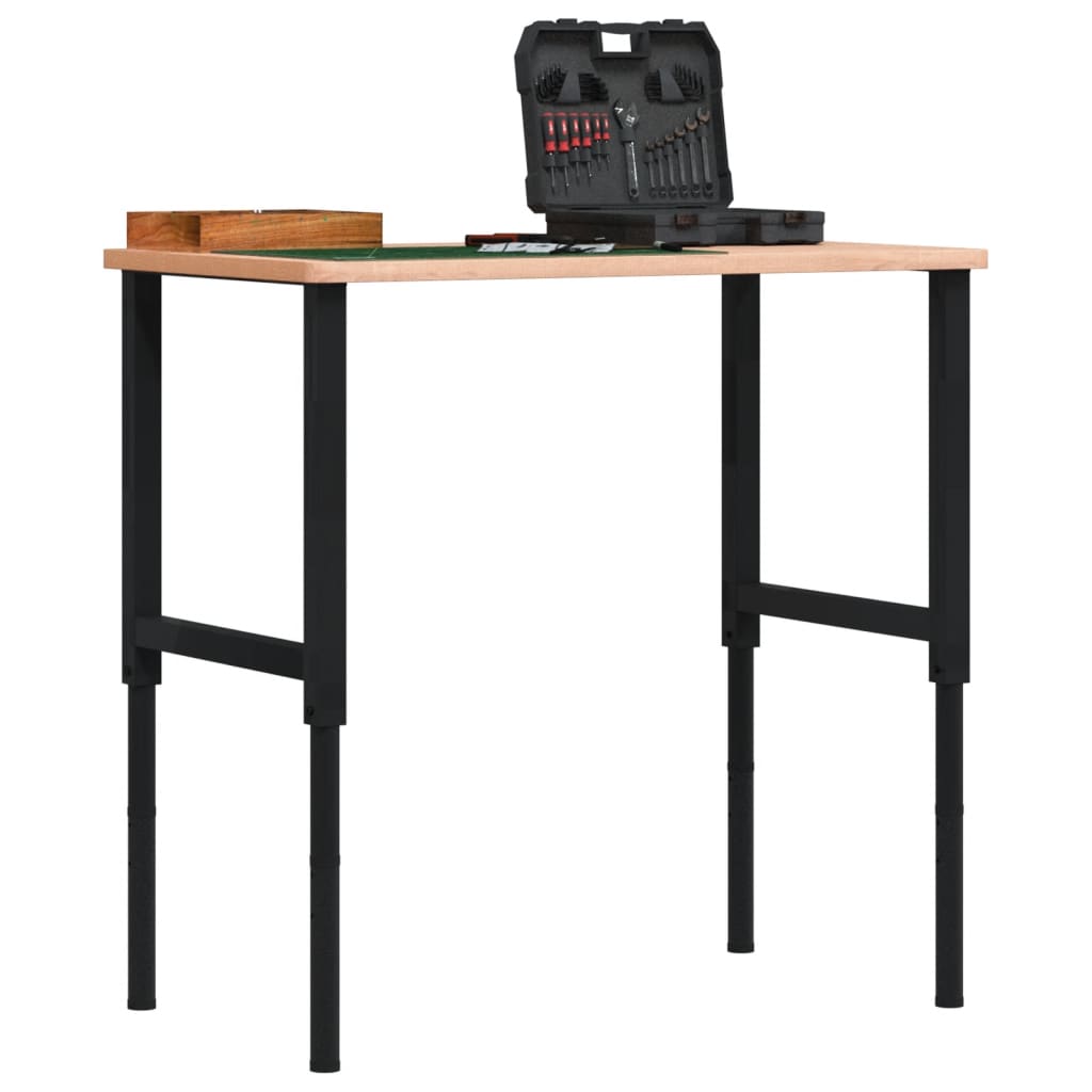 Telai per Banco da Lavoro 2 pz in Metallo 55x(69-95,5) cm Neri