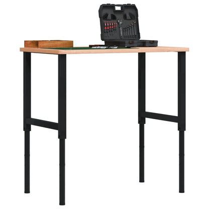 Telai per Banco da Lavoro 2 pz in Metallo 55x(69-95,5) cm Neri