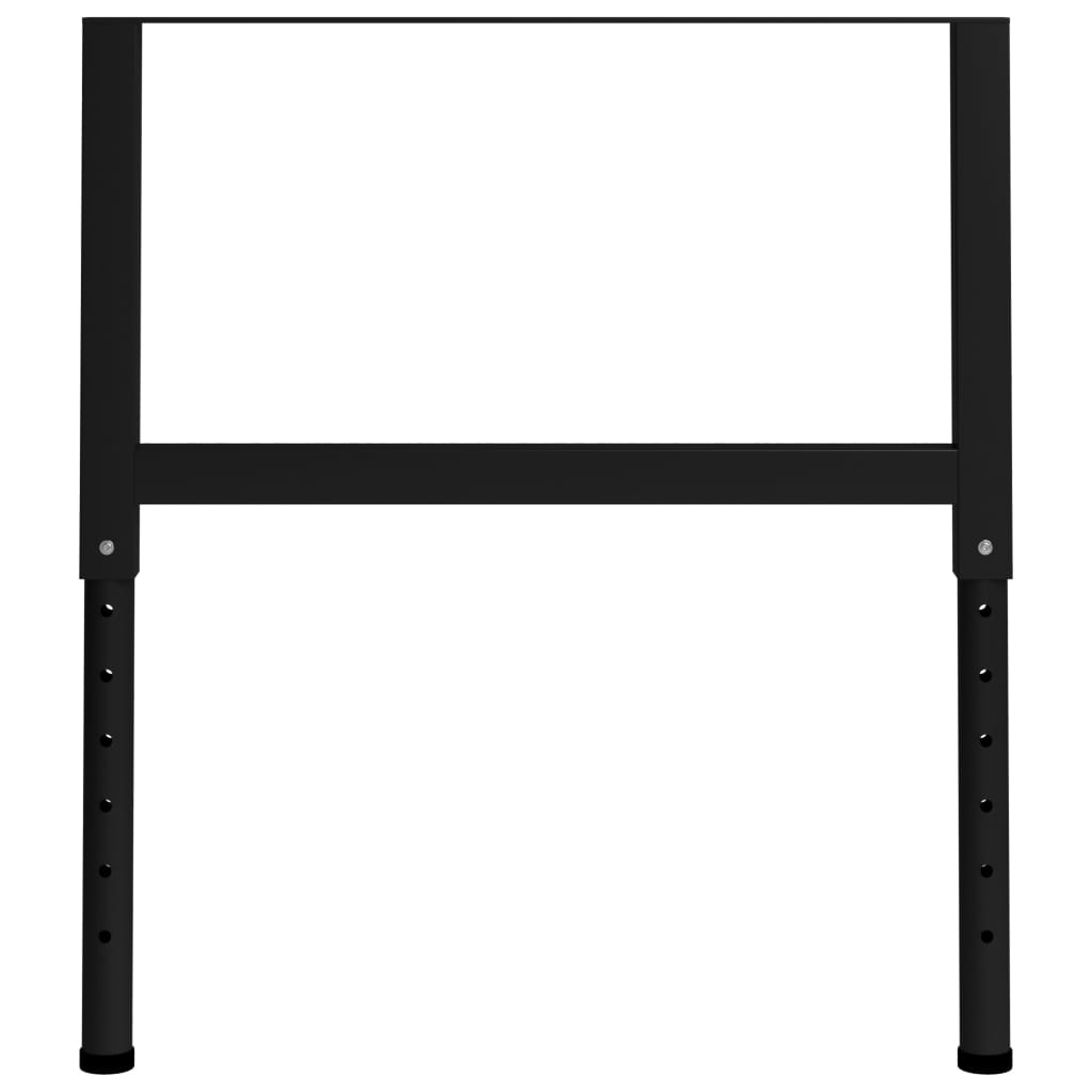 Telai per Banco da Lavoro 2 pz in Metallo 85x(69-95,5) cm Neri
