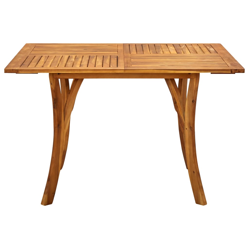 Tavolo da Giardino 120x120x75 cm in Legno Massello di Acacia