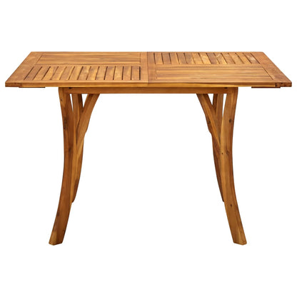 Tavolo da Giardino 120x120x75 cm in Legno Massello di Acacia