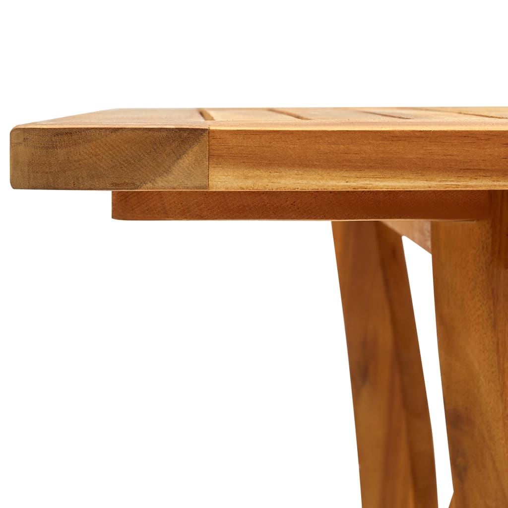 Tavolo da Giardino 120x120x75 cm in Legno Massello di Acacia