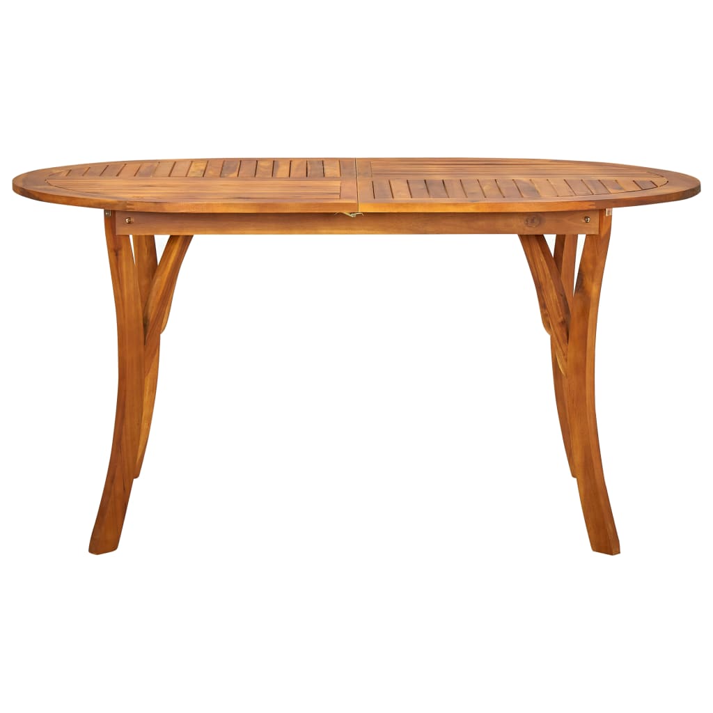 Tavolo da Giardino 150x90x75 cm in Massello di Acacia