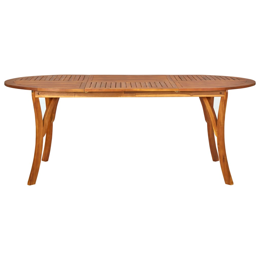 Tavolo da Giardino 201x100x75 cm in Legno Massello di Acacia