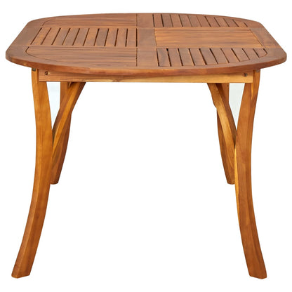 Tavolo da Giardino 201x100x75 cm in Legno Massello di Acacia