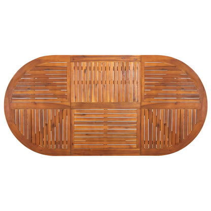 Tavolo da Giardino 201x100x75 cm in Legno Massello di Acacia