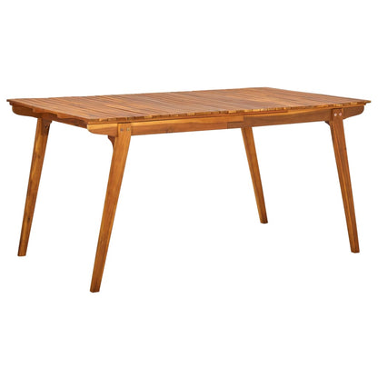 Tavolo da Giardino 150x90x75 cm in Massello di Acacia