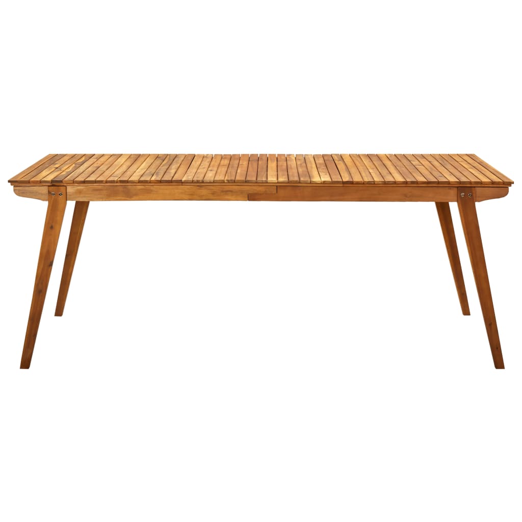 Tavolo da Giardino 201,5x100x75 cm in Legno Massello di Acacia