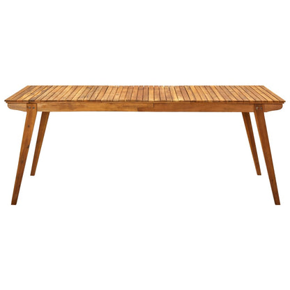 Tavolo da Giardino 201,5x100x75 cm in Legno Massello di Acacia