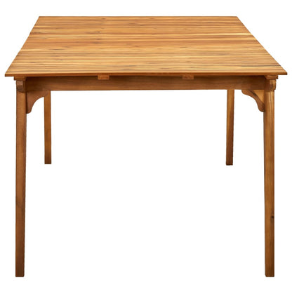 Tavolo da Giardino 201,5x100x75 cm in Legno Massello di Acacia