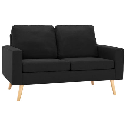 Set Divani 3 pz in Tessuto Nero