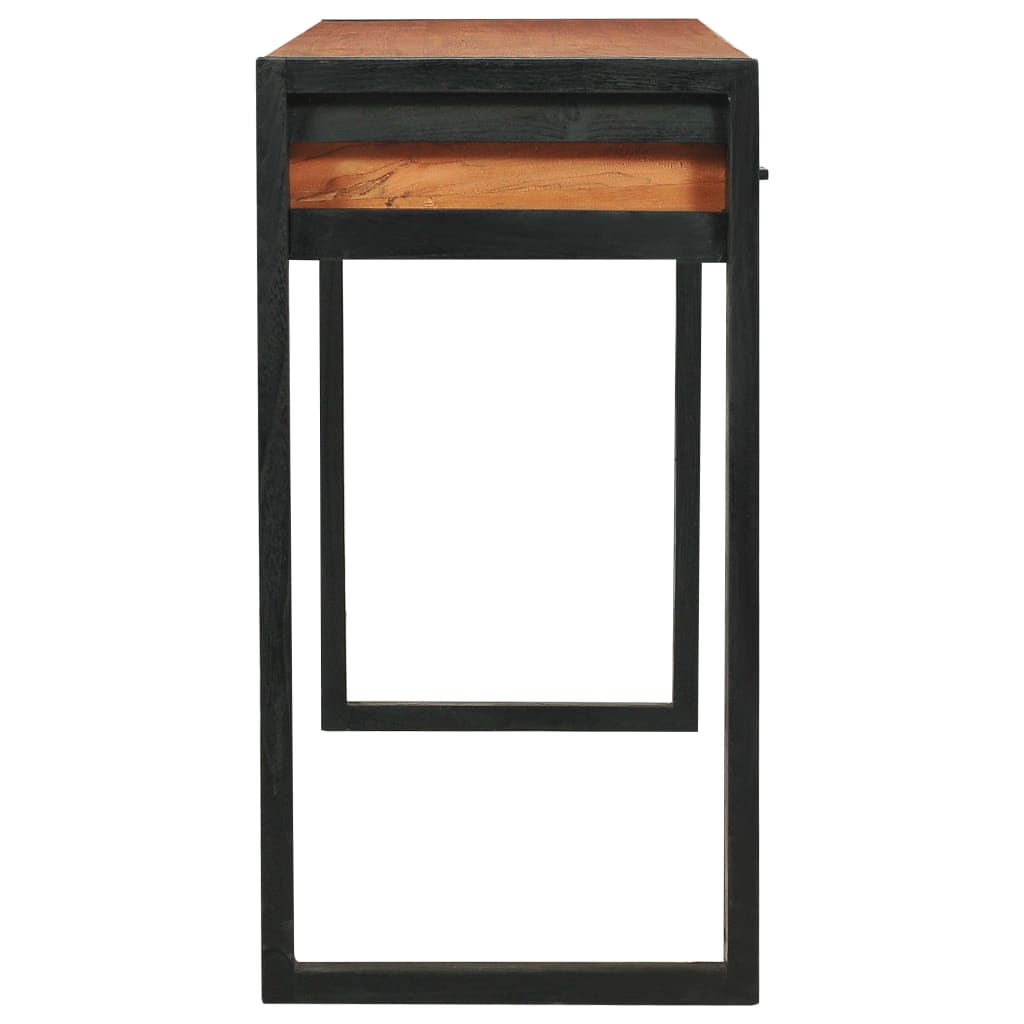 Scrivania con 2 Cassetti 140x40x75 cm in Legno di Teak