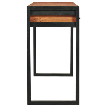 Scrivania con 2 Cassetti 140x40x75 cm in Legno di Teak