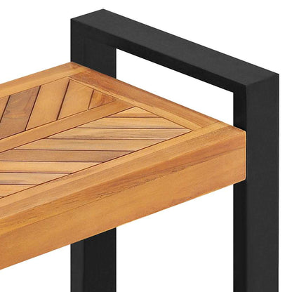 panchina Marrone 160 x 30 x 50 cm Legno massello di teak