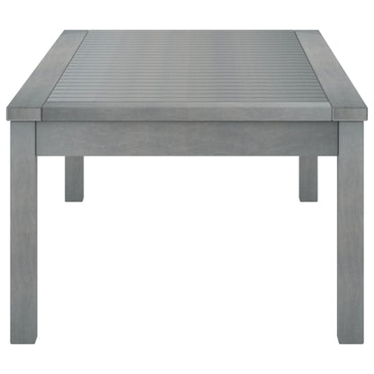 Tavolino da CaffÃ¨ 100x50x33 cm Grigio Legno Massello di Acacia