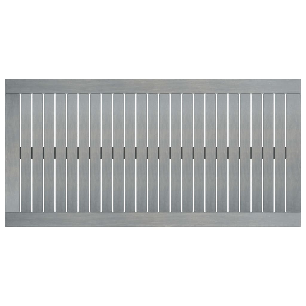 Tavolino da CaffÃ¨ 100x50x33 cm Grigio Legno Massello di Acacia