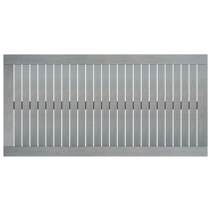 Tavolino da CaffÃ¨ 100x50x33 cm Grigio Legno Massello di Acacia