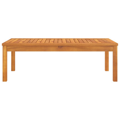Tavolino da Salotto 100x50x33 cm in Legno Massello di Acacia