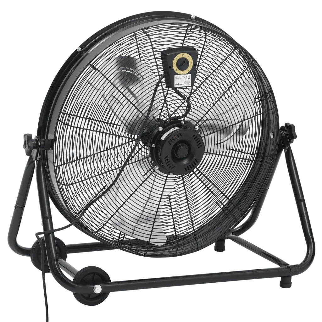 Ventilatore da Pavimento 60 cm 180 W Nero