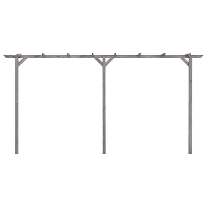 Pergolato da Giardino Grigio 400x40x205 cm in Pino Impregnato
