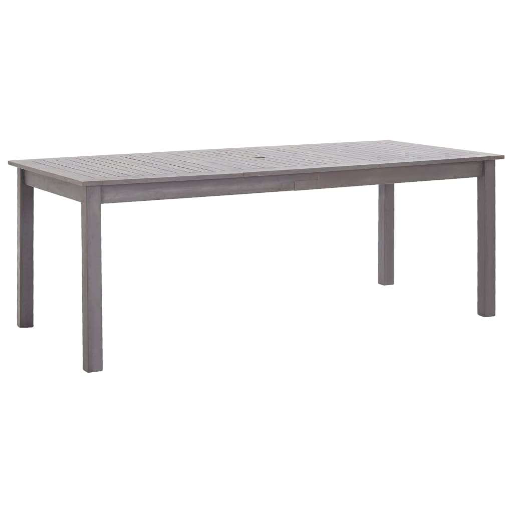 Tavolo da Giardino Grigio Slavato 200x90x74 cm Legno di Acacia
