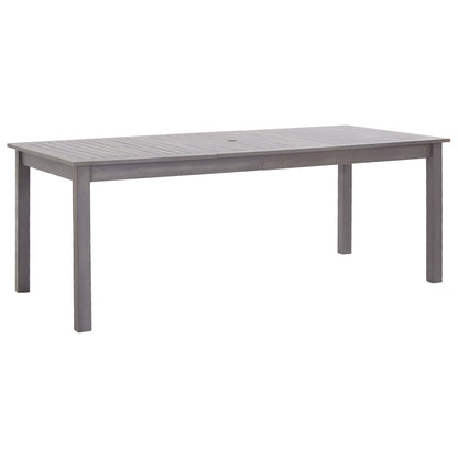 Tavolo da Giardino Grigio Slavato 200x90x74 cm Legno di Acacia