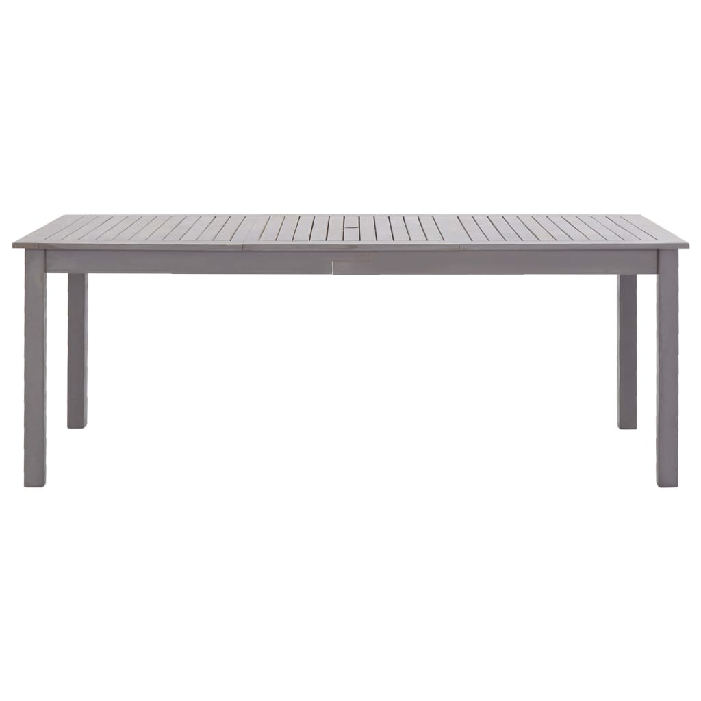 Tavolo da Giardino Grigio Slavato 200x90x74 cm Legno di Acacia