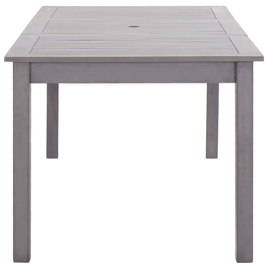 Tavolo da Giardino Grigio Slavato 200x90x74 cm Legno di Acacia