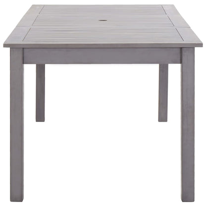 Tavolo da Giardino Grigio Slavato 200x90x74 cm Legno di Acacia