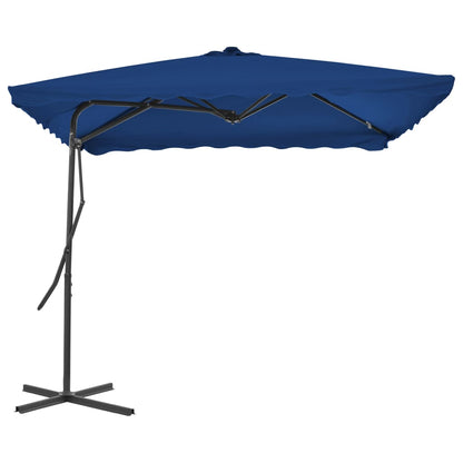 Ombrellone Giardino con Palo in Acciaio Blu 250x250x230 cm