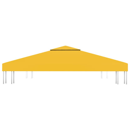 Copertura Superiore per Gazebo a 2 Strati 310 g/mÂ² 3x3 m Gialla