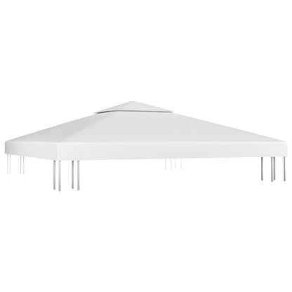 Copertura Superiore per Gazebo a 2 Strati 310 g/mÃ‚Â² 3x3 m Bianca