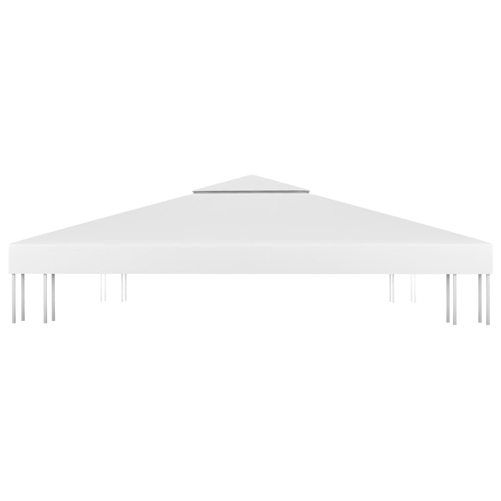 Copertura Superiore per Gazebo a 2 Strati 310 g/mÃ‚Â² 3x3 m Bianca
