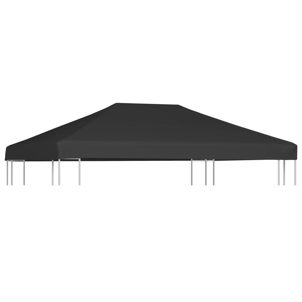 Copertura Superiore per Gazebo 270 g/mÂ² 4x3 m Nera
