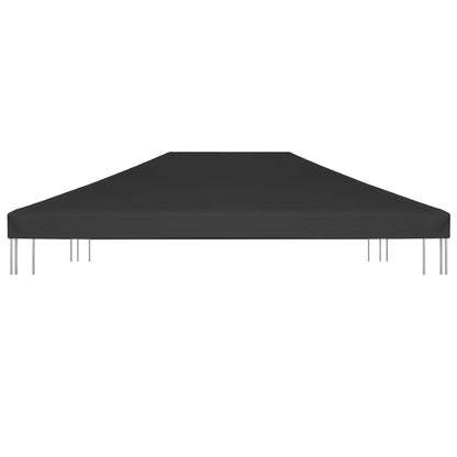 Copertura Superiore per Gazebo 270 g/mÂ² 4x3 m Nera