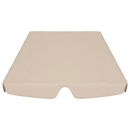 Baldacchino per Dondolo Giardino Beige 188/168x145/110 cm