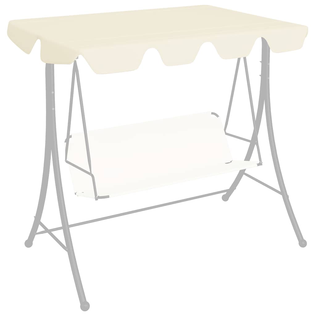 Baldacchino per Dondolo Giardino Crema 188/168x145/110 cm