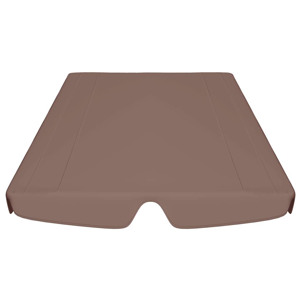 Baldacchino per Dondolo Giardino Marrone 188/168x145/110 cm
