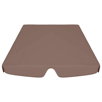 Baldacchino per Dondolo Giardino Marrone 188/168x145/110 cm