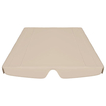 Baldacchino per Dondolo Giardino Beige 150/130x105/70 cm