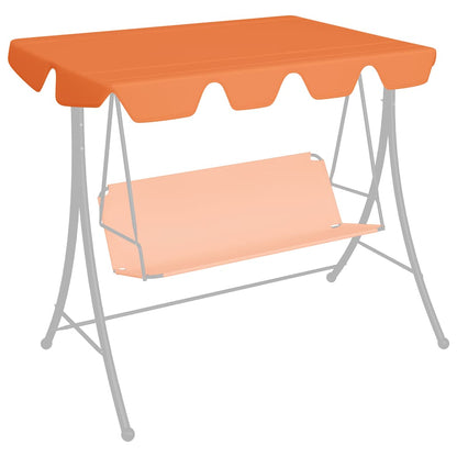 Baldacchino per Dondolo Giardino Arancione 150/130x105/70 cm