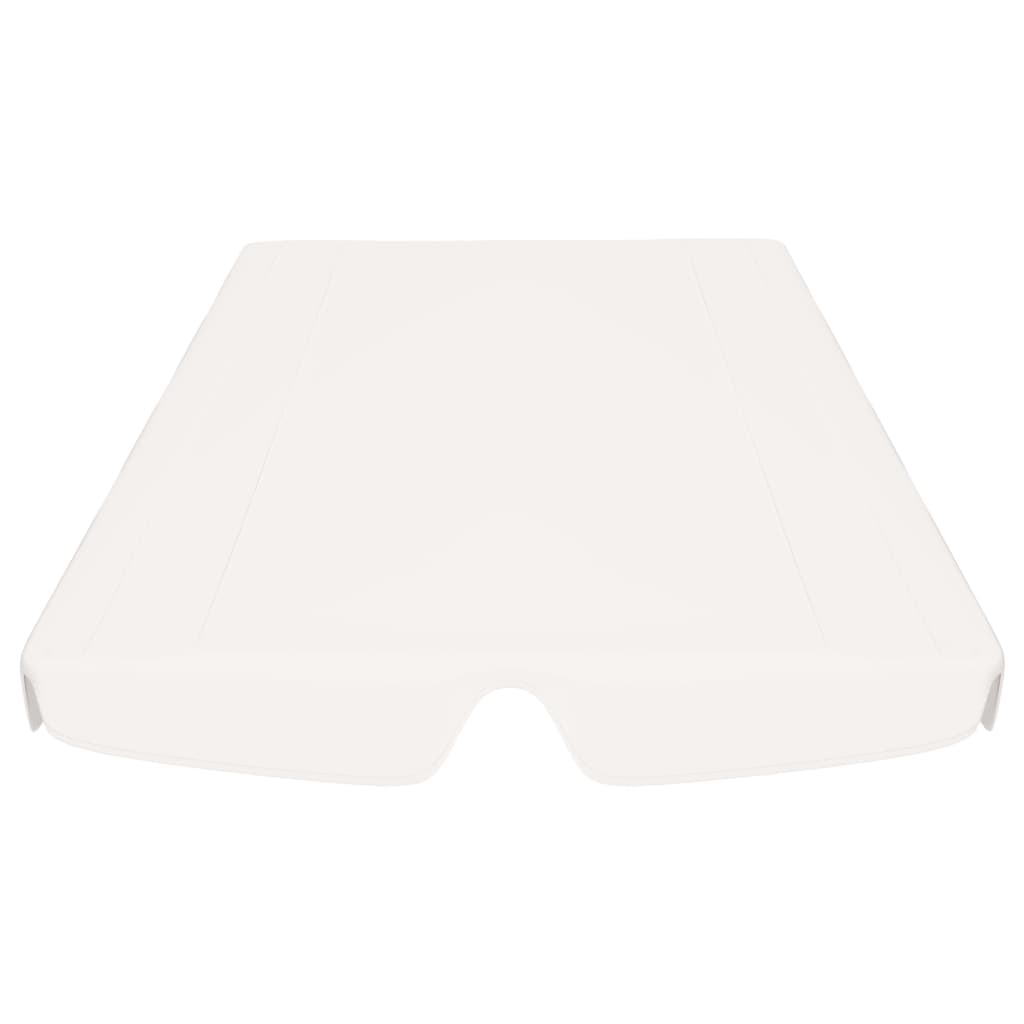 Baldacchino per Dondolo Giardino Bianco 150/130x105/70 cm