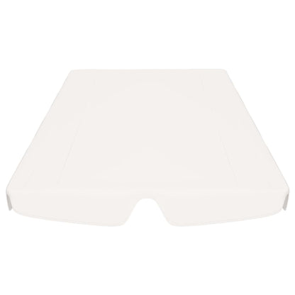 Baldacchino per Dondolo Giardino Bianco 150/130x105/70 cm