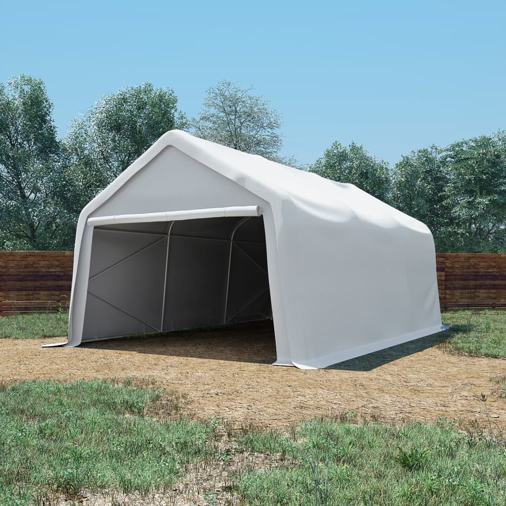 Tenda Capannone in PVC 550 g/m² 4x6 m Bianco