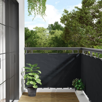 Paravento da Balcone Antracite 90x300 cm in Tessuto Oxford