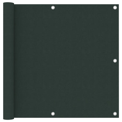 Paravento da Balcone Verde Scuro 90x600 cm Tessuto Oxford