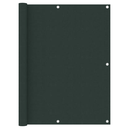 Paravento da Balcone Verde Scuro 120x300 cm Tessuto Oxford
