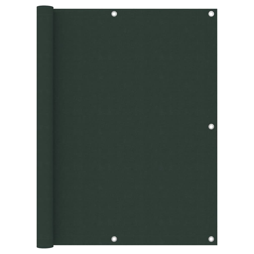 Paravento da Balcone Verde Scuro 120x400 cm Tessuto Oxford